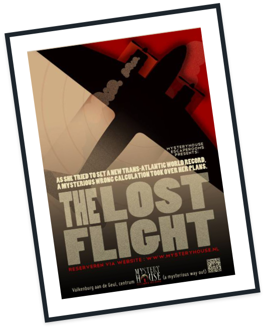 The Lost Flight. Een escape room en perfect als binnenactiviteit in Limburg